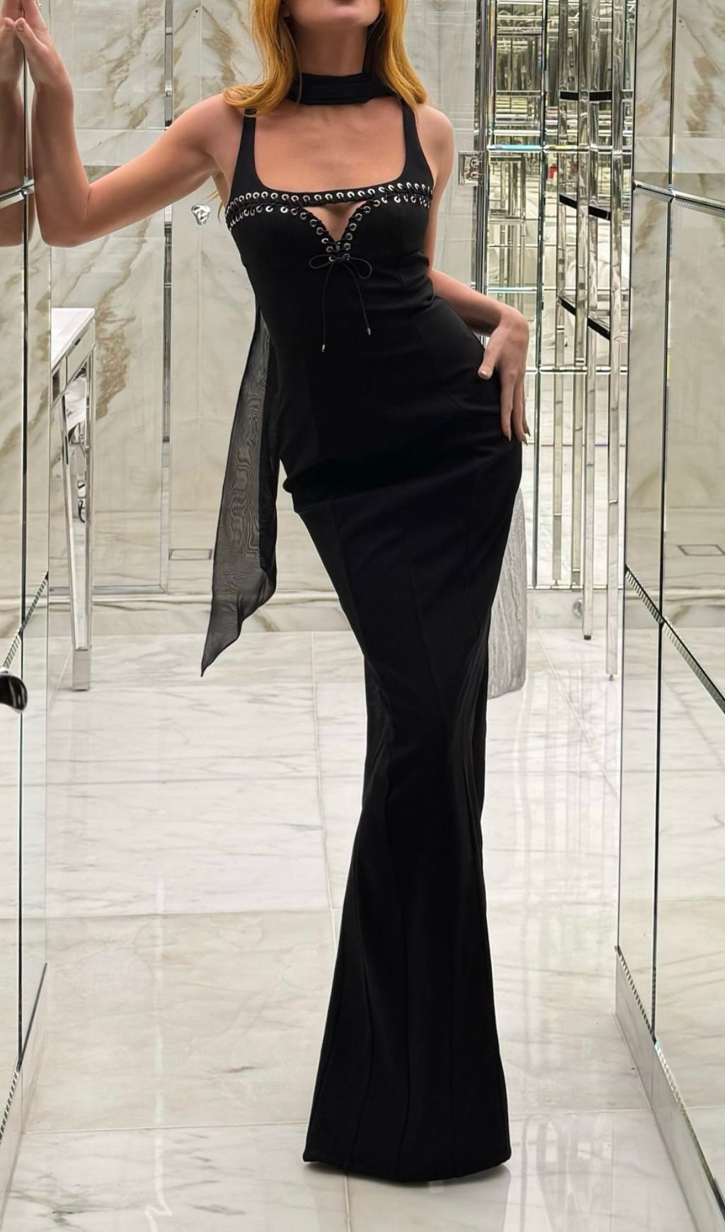 Black Diamond Maxi Dress