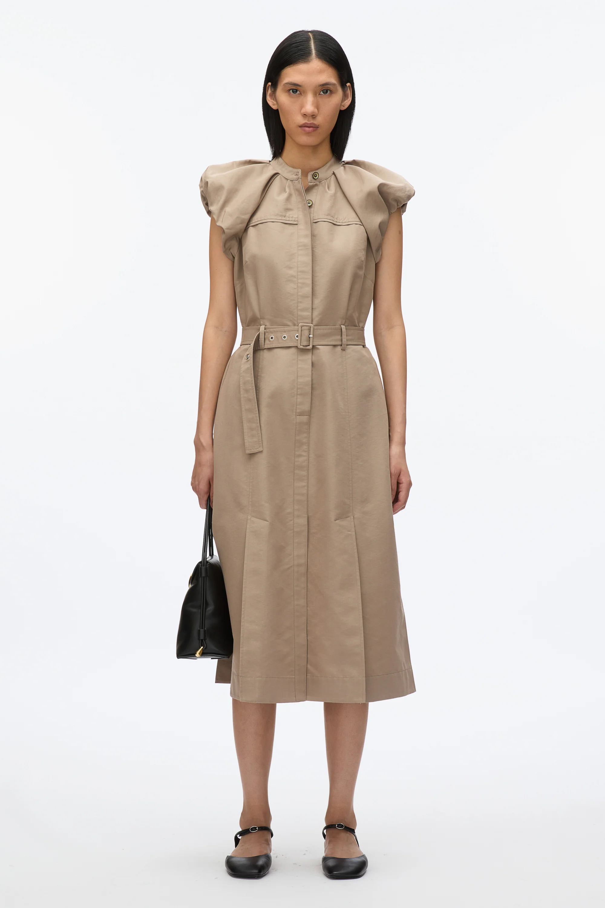 Cloud Sleeve Shirt Dress