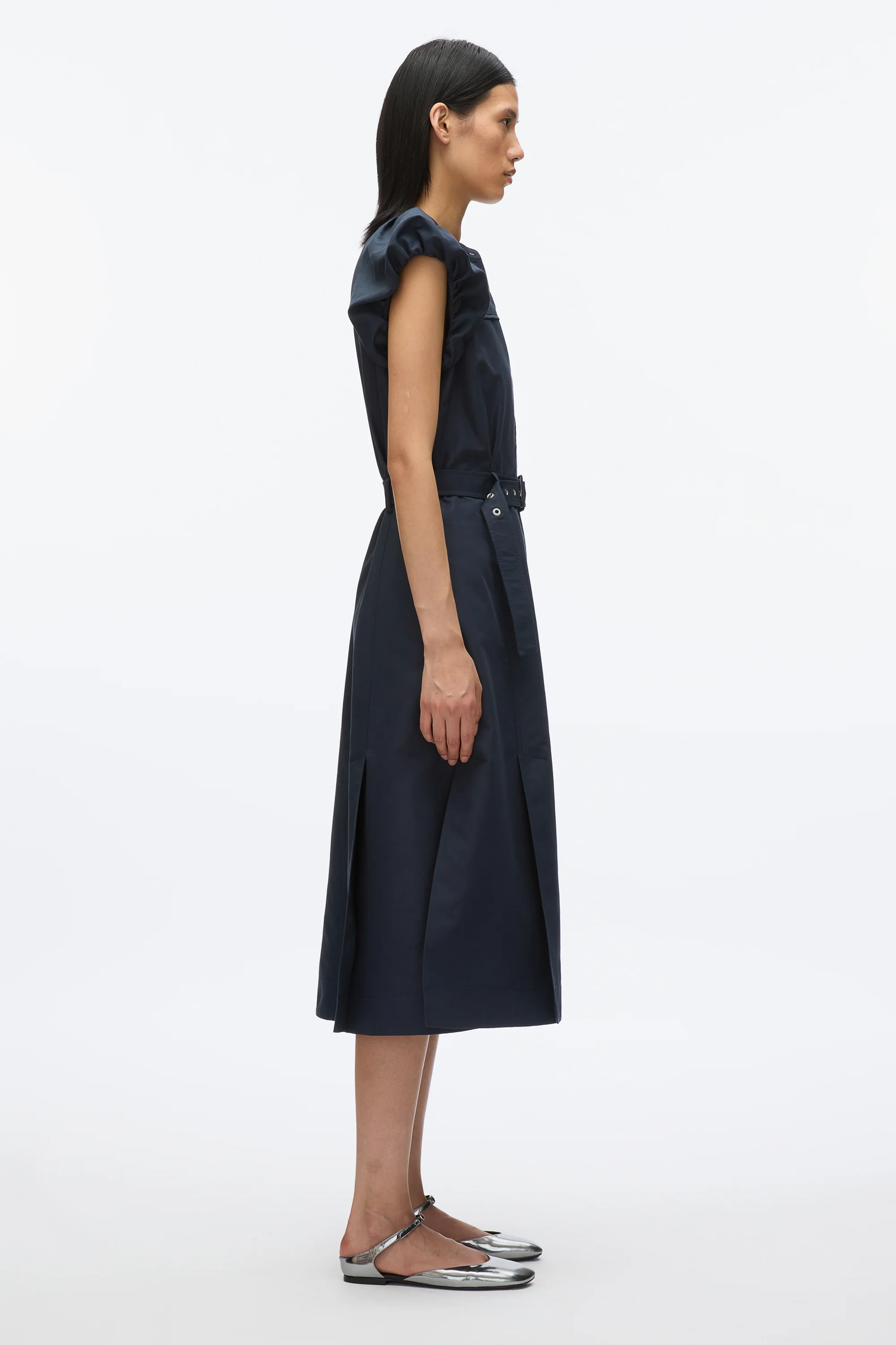 Cloud Sleeve Shirt Dress